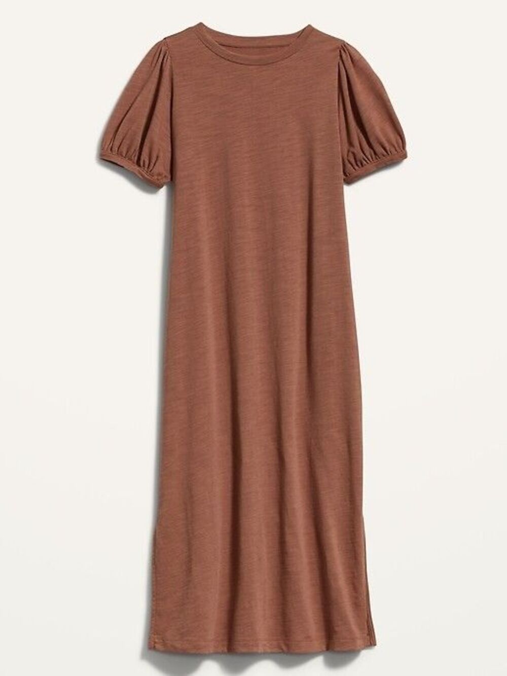 NWT Old Navy Puff-Sleeve Midi T-Shirt Shift Dress | Women's Size Large Tall
